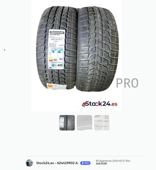 Bridgestone 205/45/17 84v (2 UD )