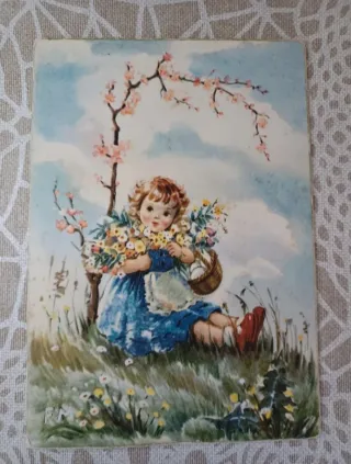 5 postales antiguas años 60, 70