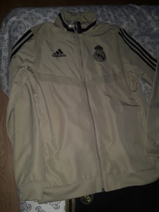 Chándal Adidas Real Madrid Beige y Negro