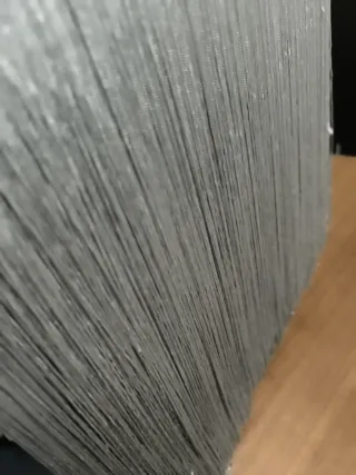 Flecos de Rayón Gris Claro 35cm
