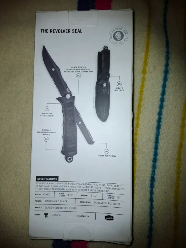 Cuchillo SOG Revolver Negro