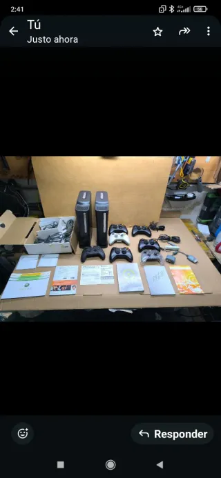 2 Xbox 360 Negras + Mandos y Accesorios