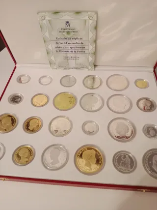 Réplicas De Antiguas Monedas Plata y Oro Historia 