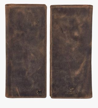 Cartera Larga de Cuero 100% real para hombre.