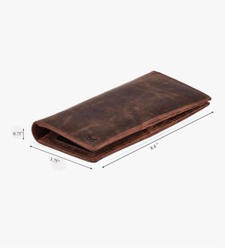 Cartera Larga de Cuero 100% real para hombre.