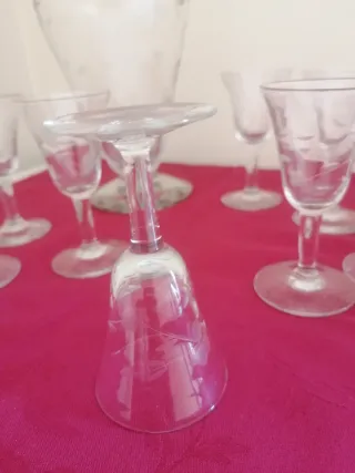 Juego de cristal labrado