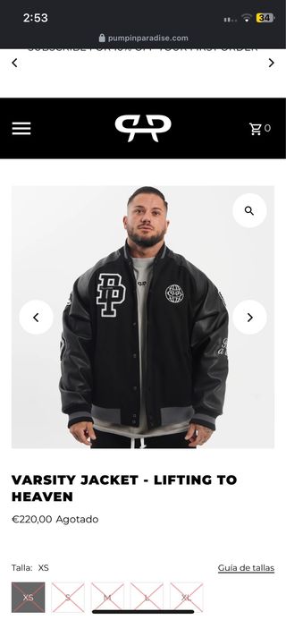 Chaqueta Varsity Cuero Estilo Americano
