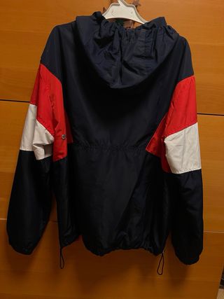 Cortavientos canguro Mujer Bershka Azul/Rojo