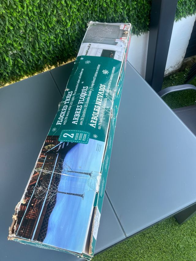 Set 2 Árboles LED Nevados 236 Luces