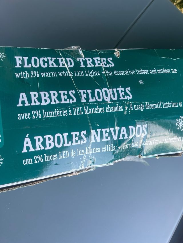 Set 2 Árboles LED Nevados 236 Luces