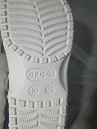 Zuecos Crocs Blancos Talla 43/44 Nuevos