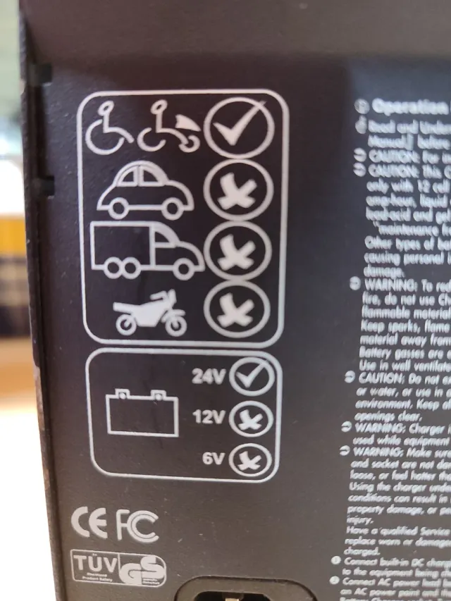 Cargador Silla Ruedas Eléctrica 24V 8A NOS4C24080A