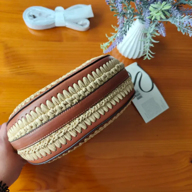 Bolso Polène de rafia