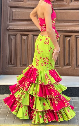 Traje de Flamenca 2 Piezas T 3840 regalo corpiño 