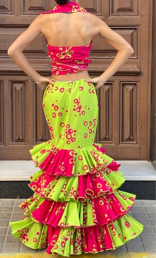 Traje de Flamenca 2 Piezas T 3840 regalo corpiño 