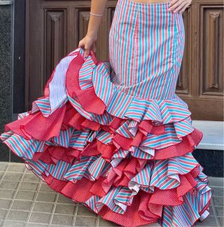 Falda de flamenca  T 3436