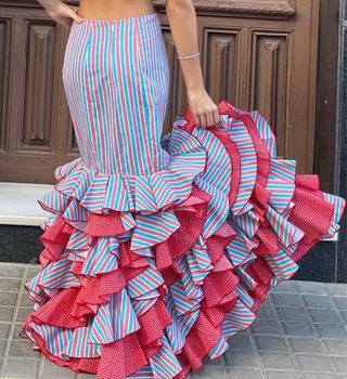 Falda de flamenca  T 3436