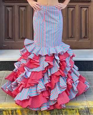 Falda de flamenca  T 3436