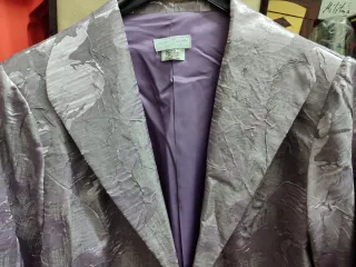 Traje de señora eventos púrpura/plata