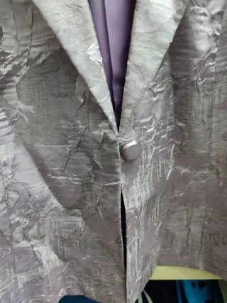 Traje de señora eventos púrpura/plata