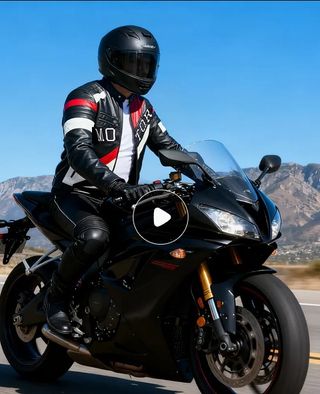 Chaqueta  moto negra