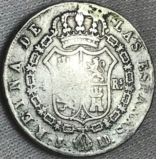 4 Reales Plata Isabel II Sevilla 1846 + Regalo