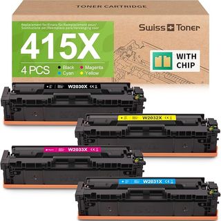 Swiss Toner 415X Con chip HP MFP M479fnw 4 Pack