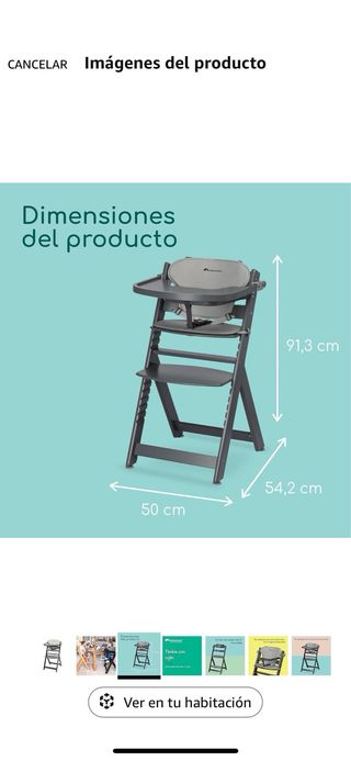 Trona de madera plegable bebeconfort