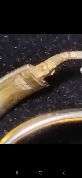 Pendientes  PLATA Duran Chapado  ORO y gargantilla