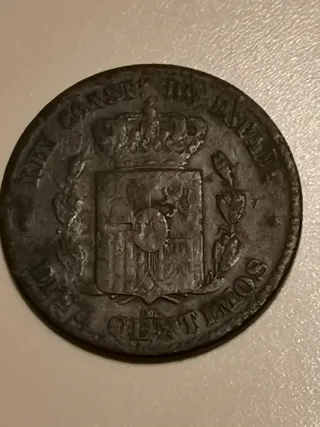 10 céntimos Alfonso XII 1877