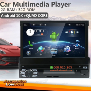REPRODUCTOR MULTIMEDIA GPS 1 DIN, PANTALLA 7" MOT