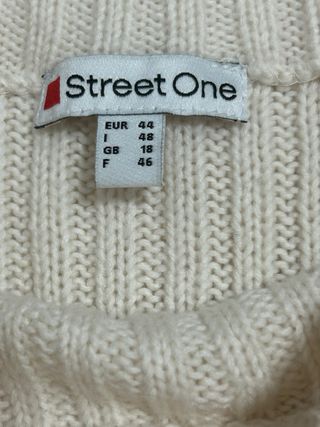 Chaleco largo mujer blanco talla única