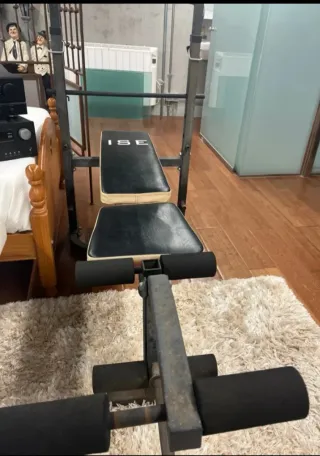 Banco de pesas ISE con soporte para barra