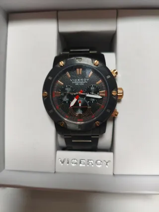 Reloj Viceroy Cronógrafo Hombre Negro/Oro