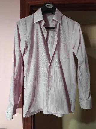 Camisa Pepe Cánovas Rayas Rosas Talla L