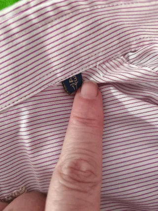 Camisa Pepe Cánovas Rayas Rosas Talla L