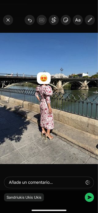 Vestido de fiesta estampado 