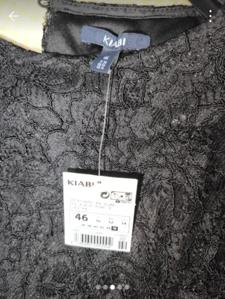 Vestido de encaje negro