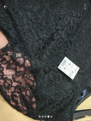 Vestido de encaje negro