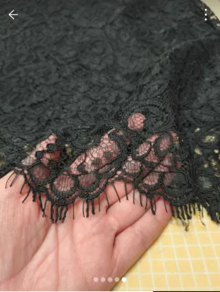 Vestido de encaje negro