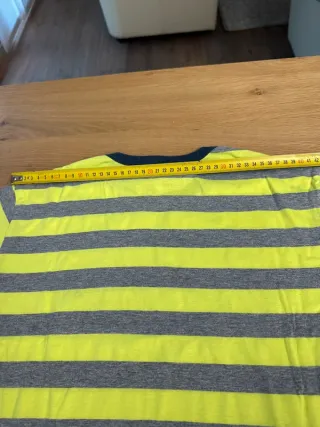 T-shirt Sun 68 righe grigie/lime Tg M