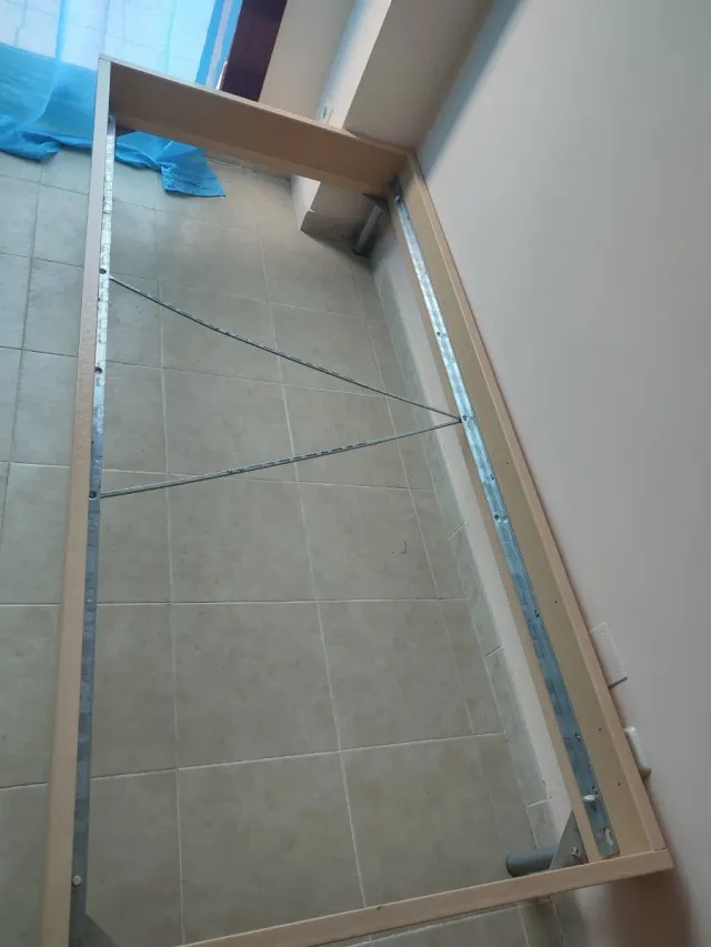 Estructura cama de madera de 90cm sin somier