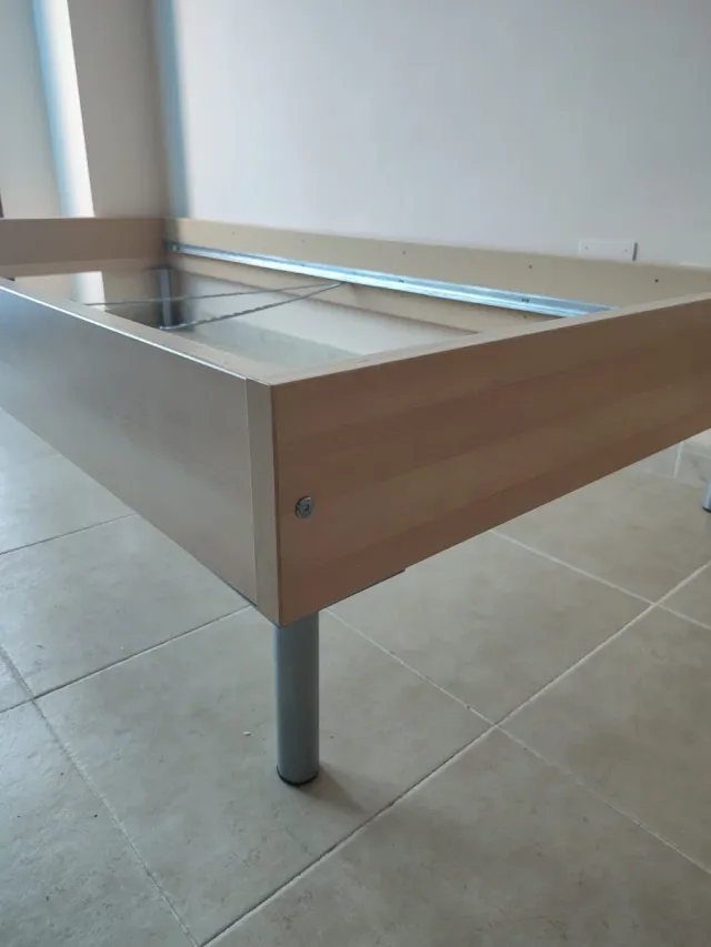 Estructura cama de madera de 90cm sin somier