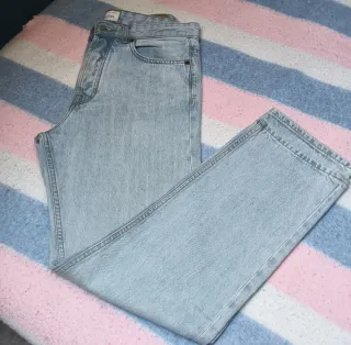 Pantalón vaquero Pull&Bear chico azul