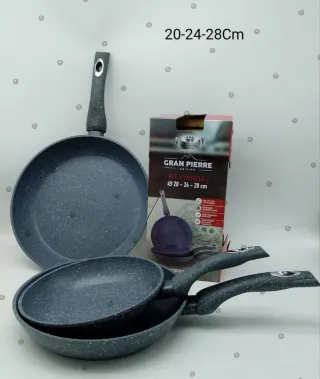Set 3 Padelle Gran Pierre 20-24-28cm