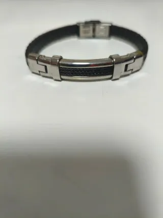 Bracciale Viceroy da uomo in acciaio e gomma