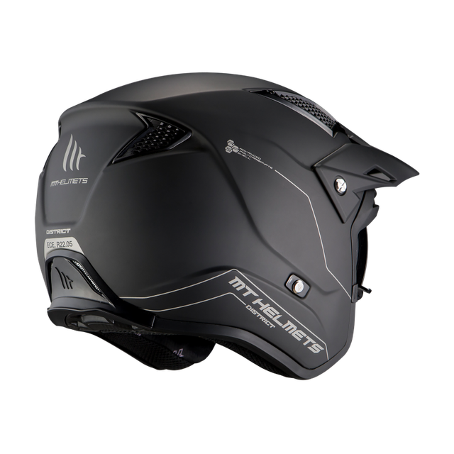 Casco Jet MT District SV Negro Mate