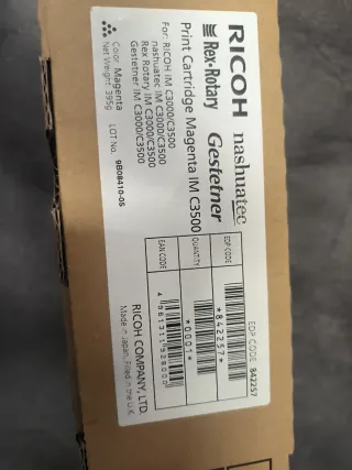 Tóner Ricoh IM C3000/C3500 Magenta EDP 842257