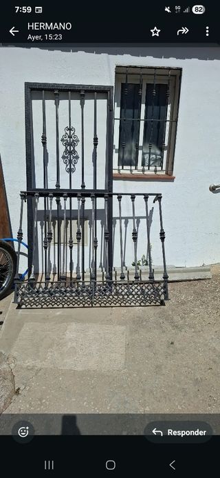Reja y cancela de hierro forjado
Precio por unida