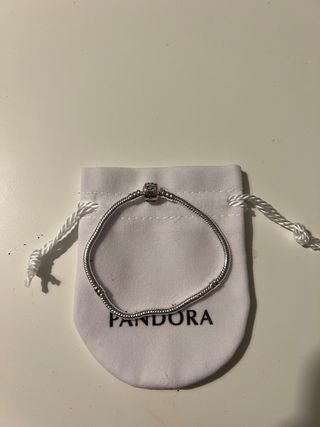 Pulsera Pandora Cierre Barril Plata